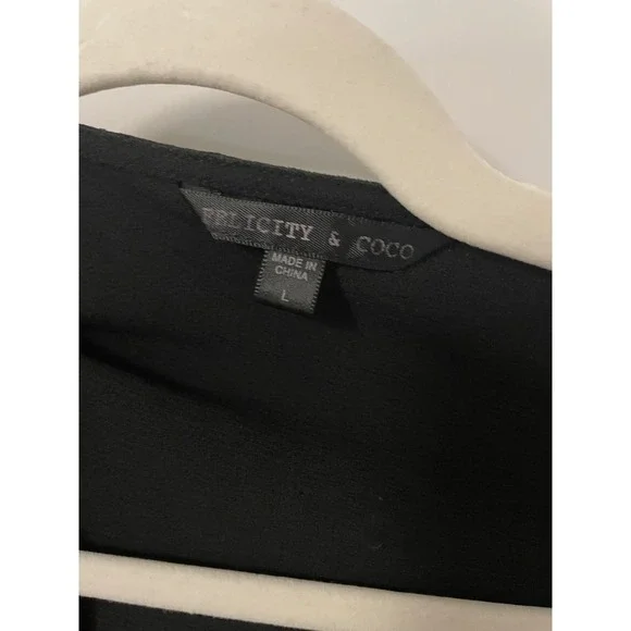 Felicity & Coco Black Wrap Dress - Picture 2 of 4